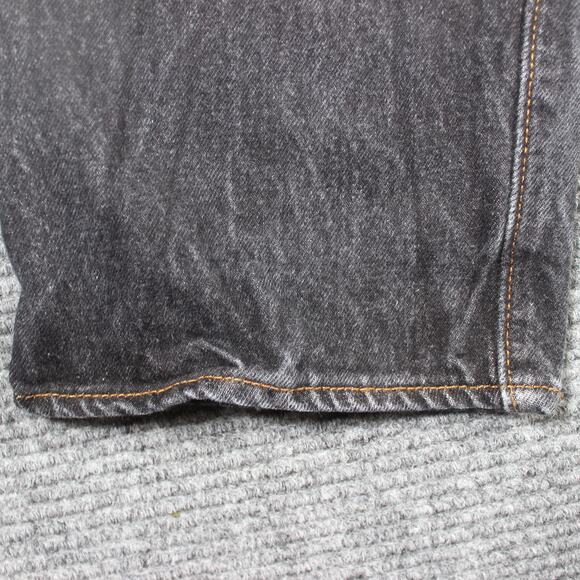 Levi's 501 Jeans Men's 34x32 Black Button Fly Straight Vintage Fade - Picture 9 of 11